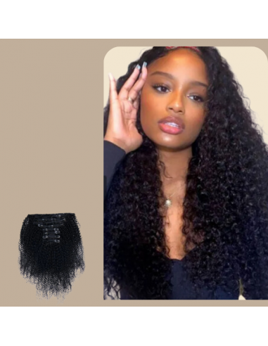 Kit Extensions à Clips Afro Curly Noir 120 gr 50-70% off 