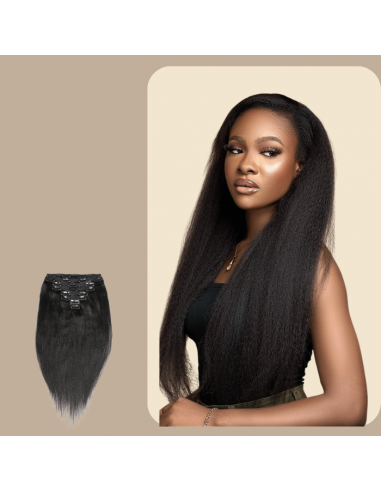 Extensions à Clips Yaki Straight Noir en stock