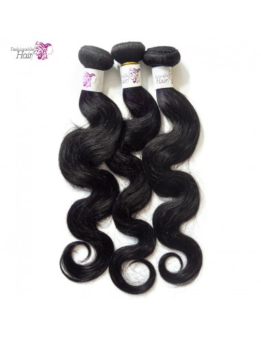 3 Tissages ondulés body wave couleur naturelle 100%human hair qualité remy en ligne des produits 