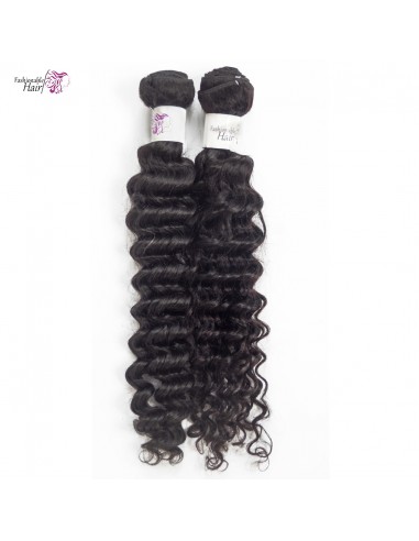 2 tissages Deep wave brésilien couleur naturelle 100%human hair  en qualité remy En savoir plus