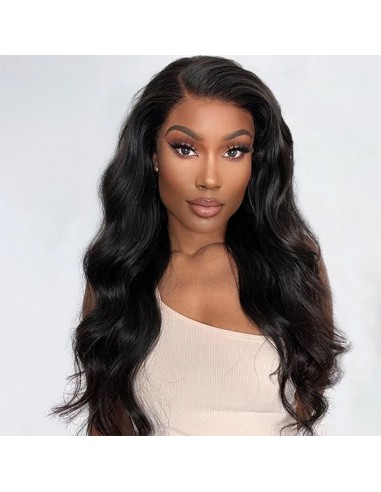 Perruque ondulé body wave 100%human hair couleur naturelle qualité rémy basket pas cher