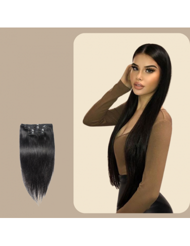 Extensions Clips Raides Noir JUSQU'A -70%! 