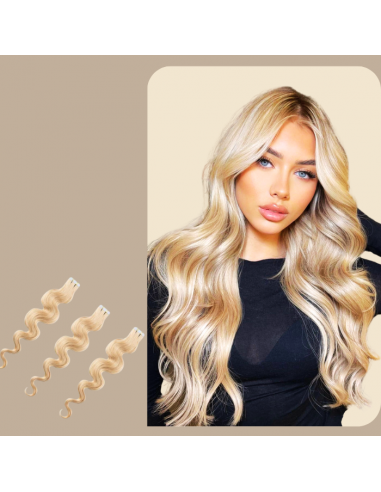 Blond Platinum Wavy limförlängningar d'Europe débarque