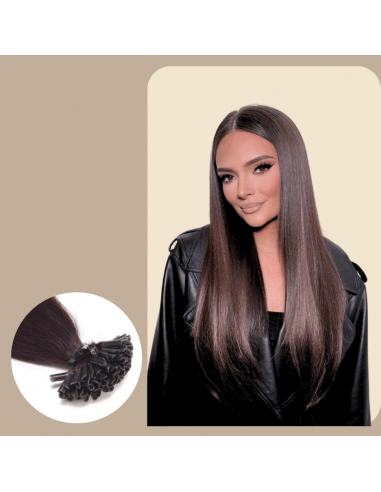 100 Raide Brown Keratin -tillägg Venez acheter